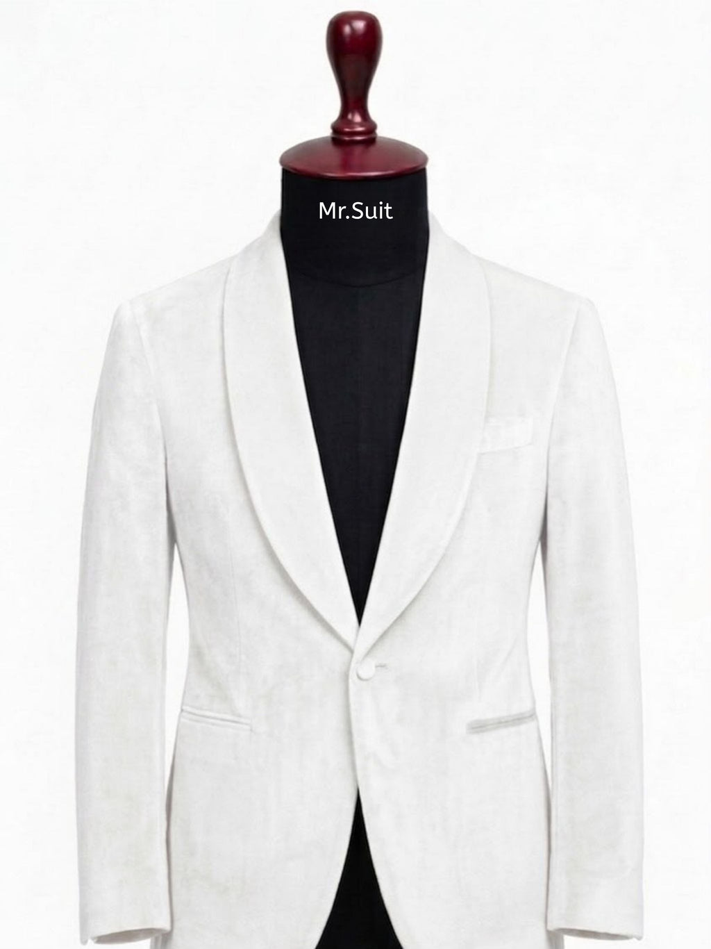 Ivory White Shawl Lapel 3-Piece Suit