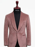 Dusty Rose Velvet Shawl Lapel 3-Piece Suit